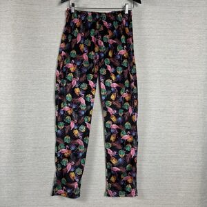 Flamingo Tropical Lounge Pants Womens Small Colorful Pajama Pants Fun Print